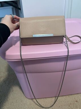 Taupe Crossbody Chain Bag - Women's Shoulder Bag